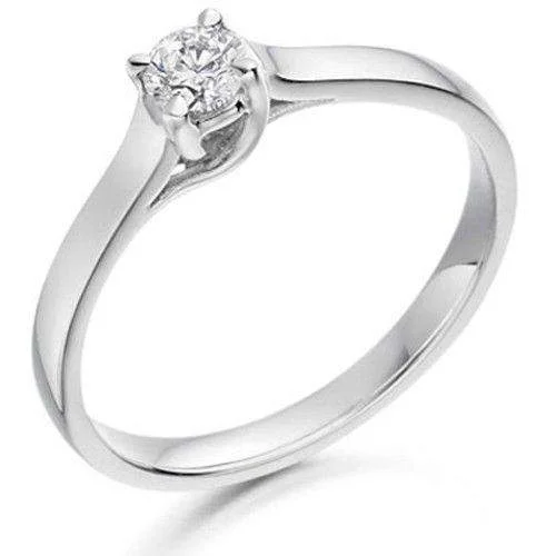 0.20ct Round Diamond Engagement Ring - Various Metals Available - EN63R20