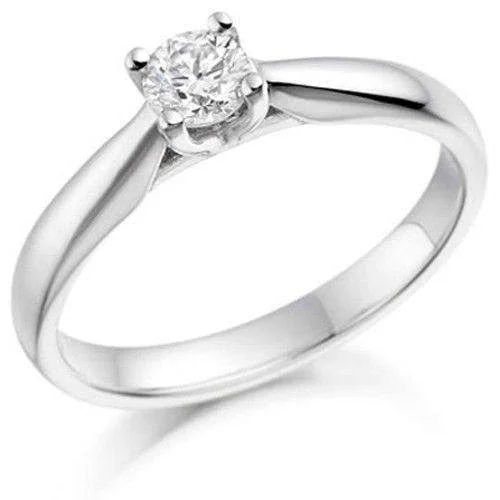 0.25ct Round Diamond Engagement Ring - Various Metals Available - EN66R25