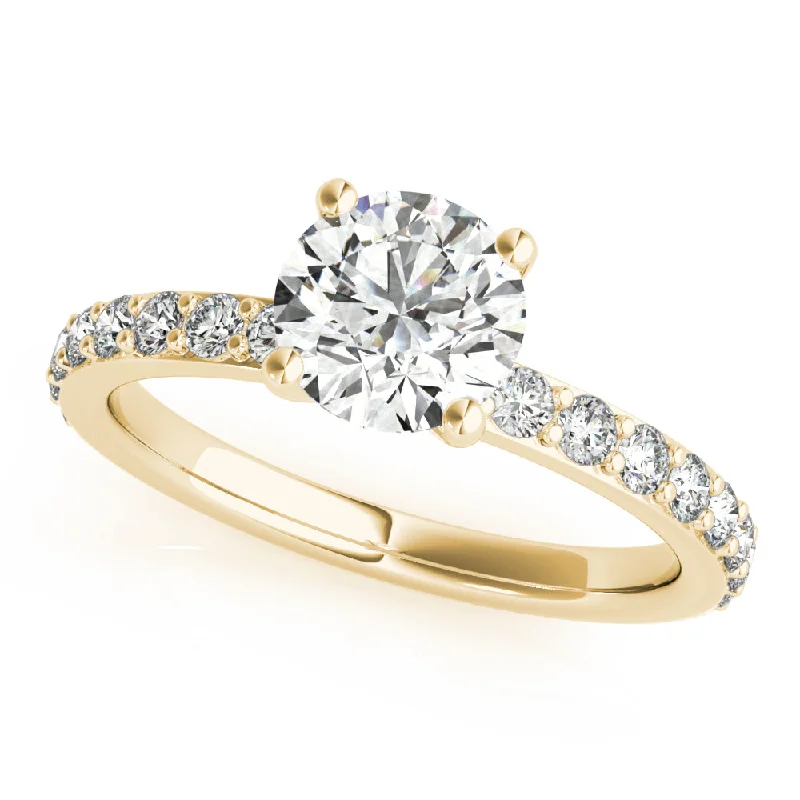 Allegra V-Prong Diamond Engagement Ring Setting