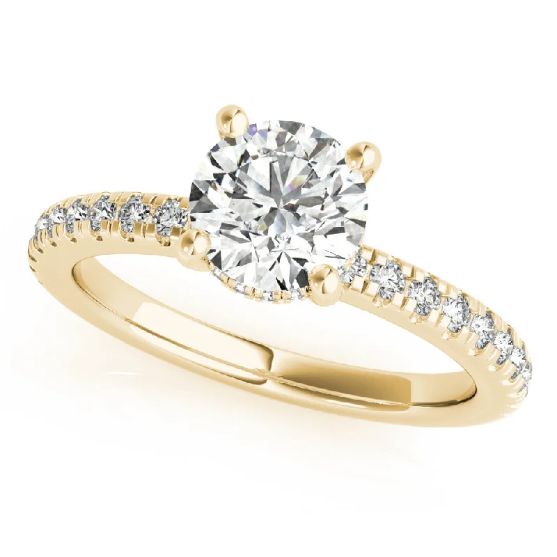 Alyssa Round Diamond Engagement Ring Setting