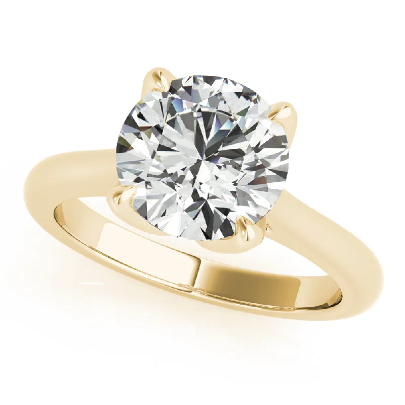 Fleur 4 Prong Solitaire Engagement Ring Setting