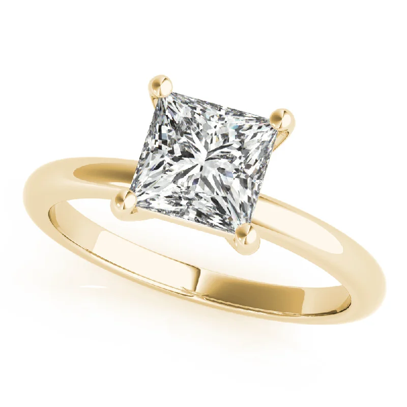 Lara Square Princess Cut Diamond Engagement Ring Setting