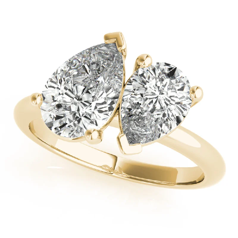 Lara Toi et Moi Double Pear Diamond Engagement Ring Setting