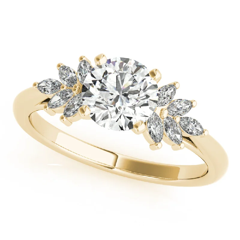 Lola Round Diamond Engagement Ring Setting