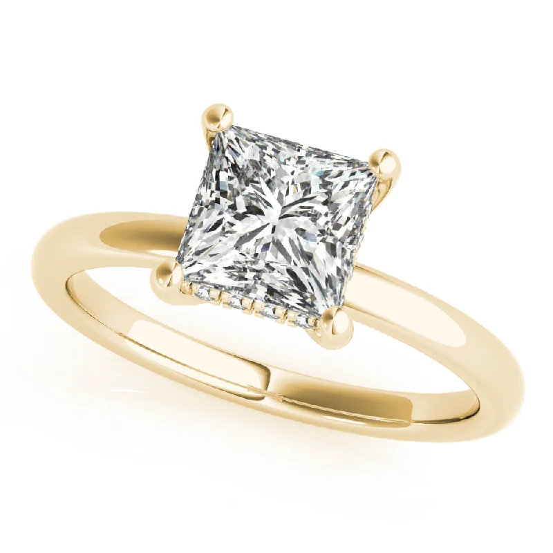 Noelle Square Princess Cut Diamond Engagement Ring Setting