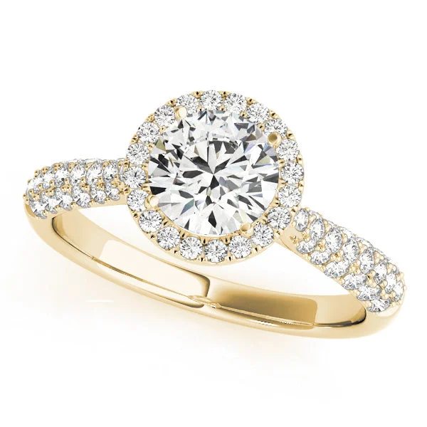 Avelina Round Diamond Engagement Ring Setting