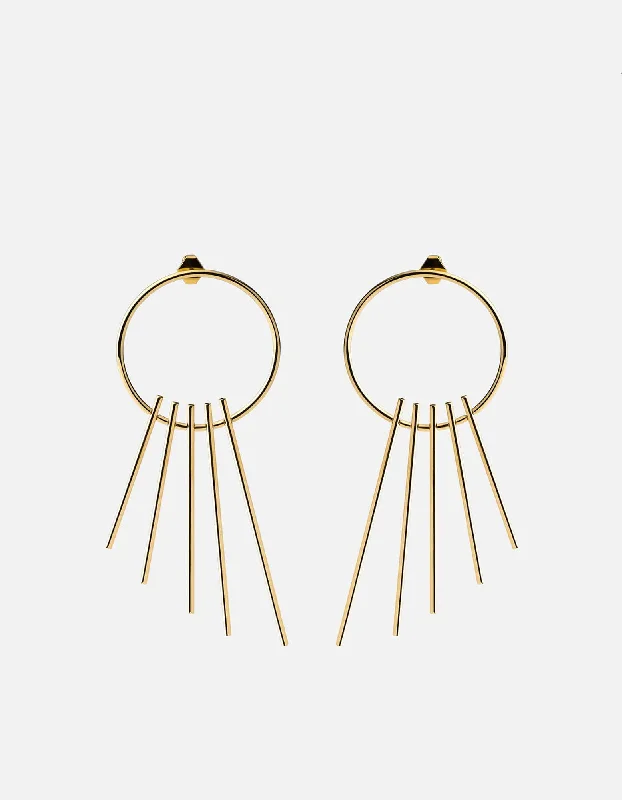 Apogee Earrings, Gold