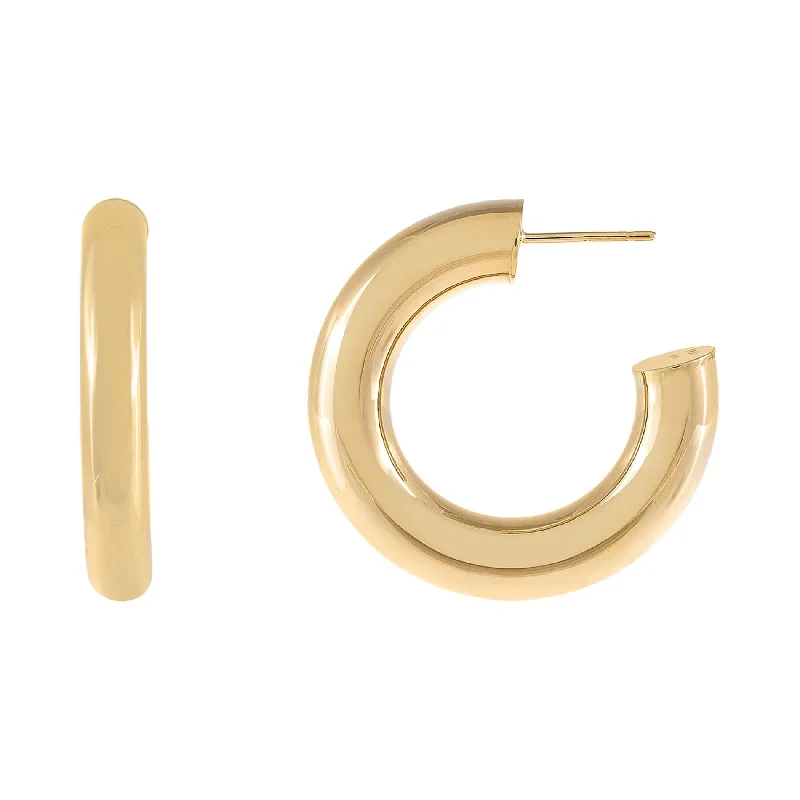 Small Chunky Gold Hoops