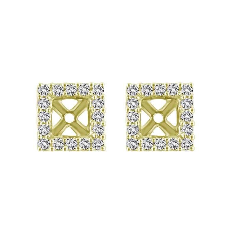 Classic Princess Diamond Stud Jackets 1/6ct