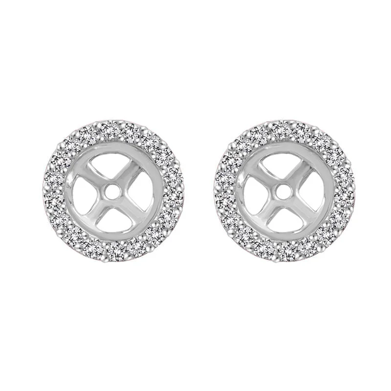 Classic Round Diamond Stud Jackets 1/5ct