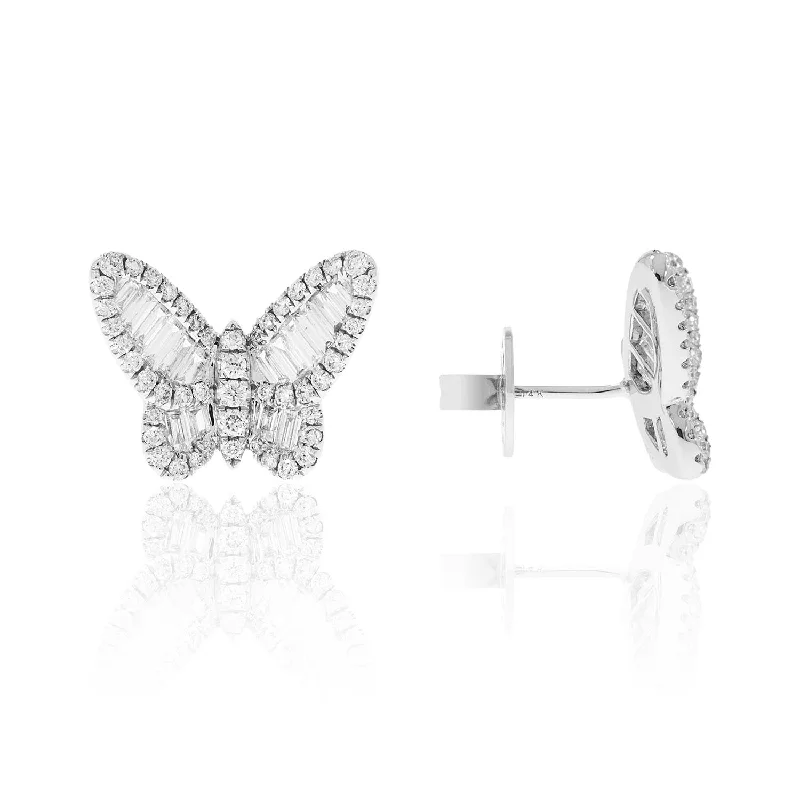 2.30cts Diamond Butterfly Studs