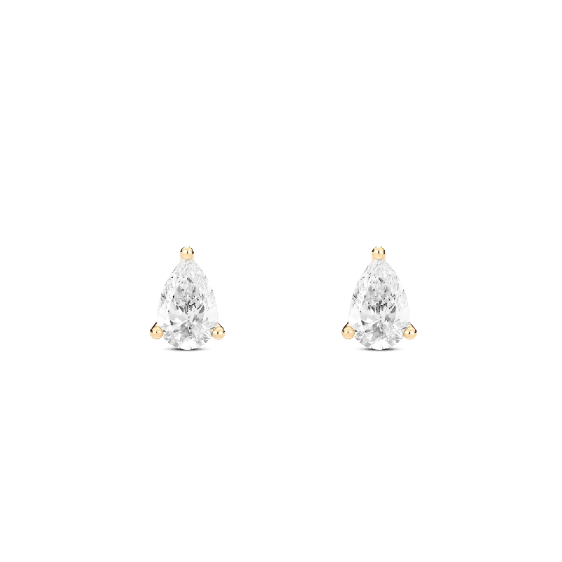 The Mini Pear Solitaire Studs