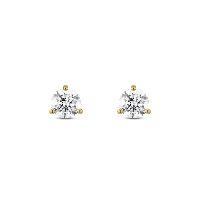 The Round Brilliant Solitaire Studs