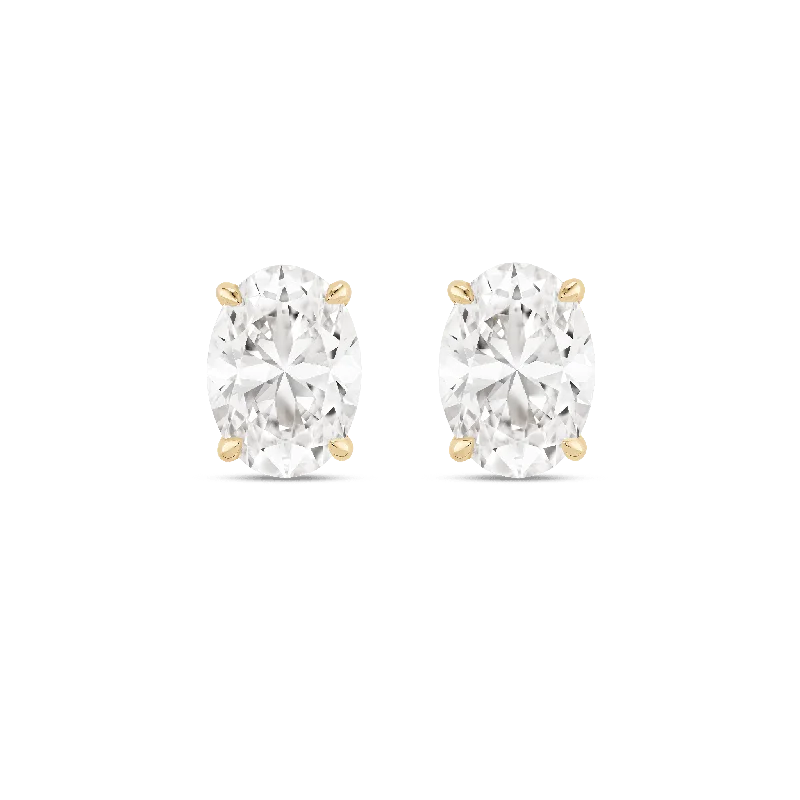 The Oval Solitaire Studs