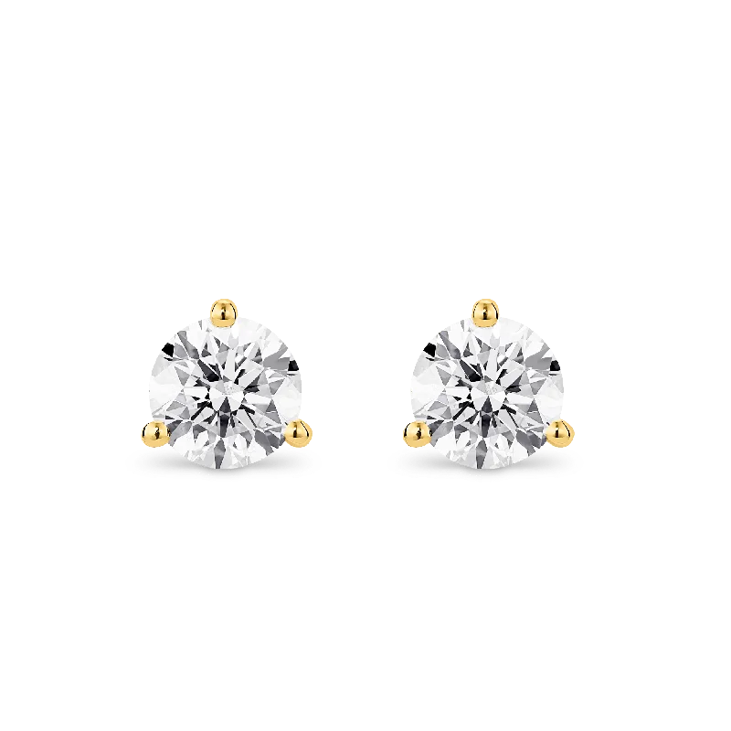 The Round Brilliant Solitaire Studs