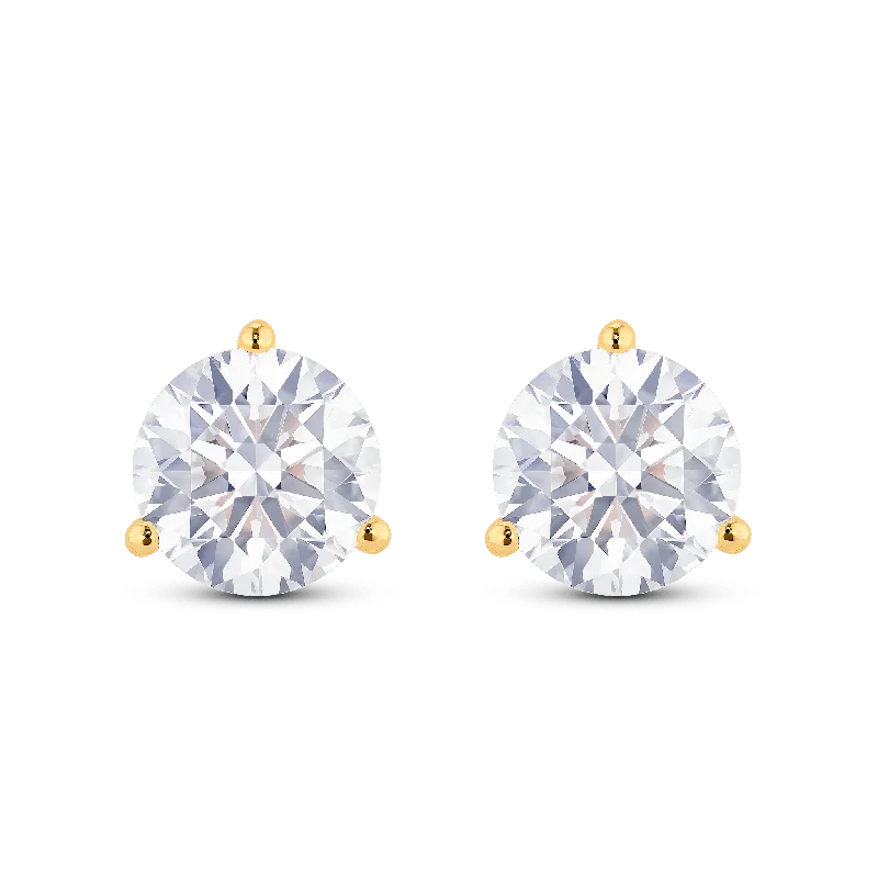 The Round Brilliant Solitaire Studs