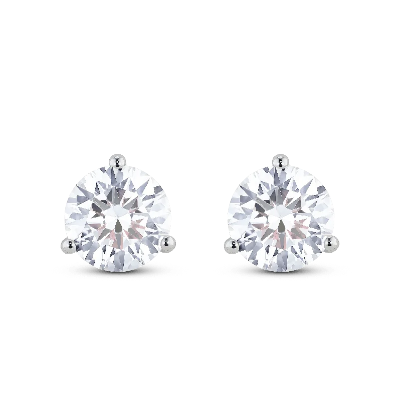 The Round Brilliant Solitaire Studs