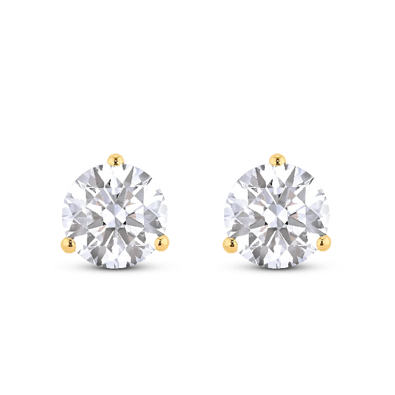 The Round Brilliant Solitaire Studs