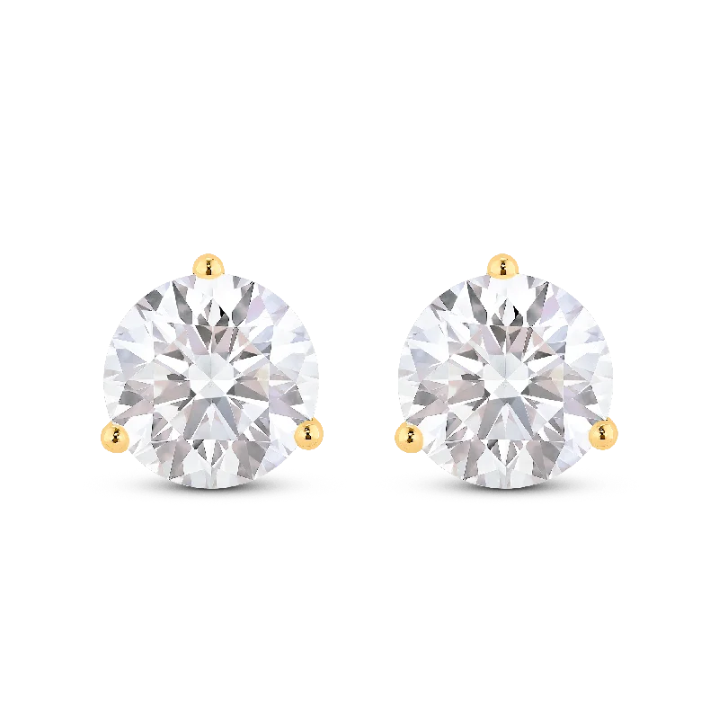 The Round Brilliant Solitaire Studs