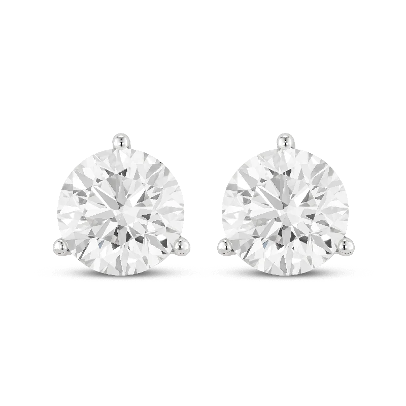 The Round Brilliant Solitaire Studs