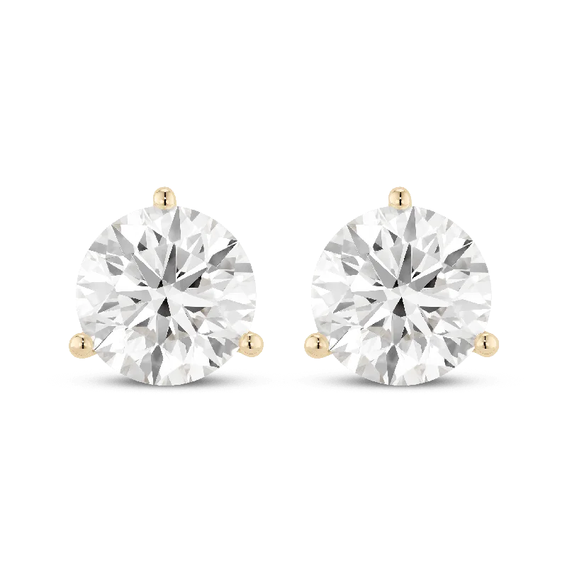 The Round Brilliant Solitaire Studs