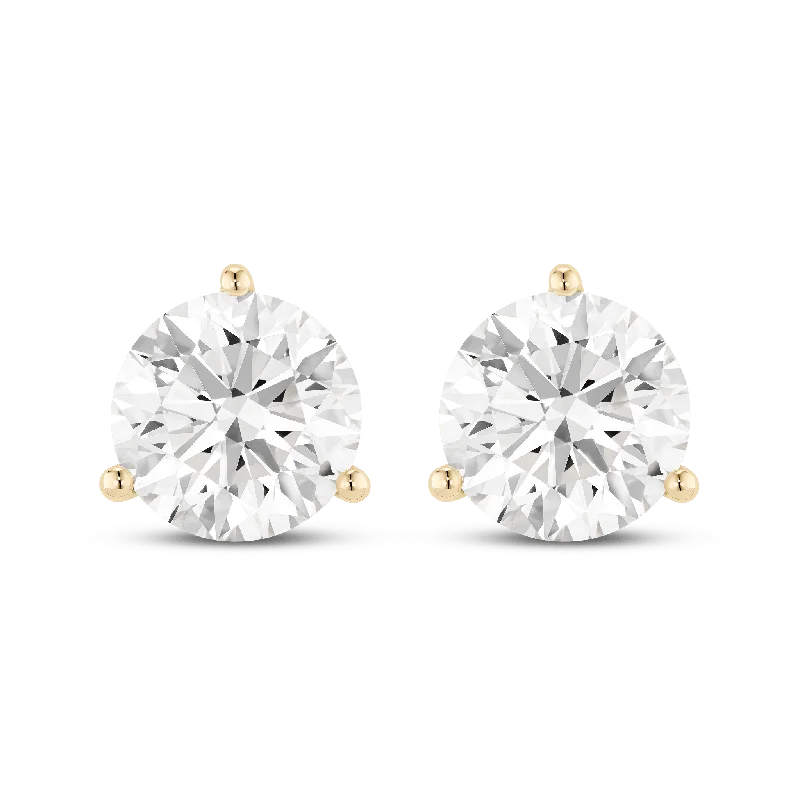 The Round Brilliant Solitaire Studs