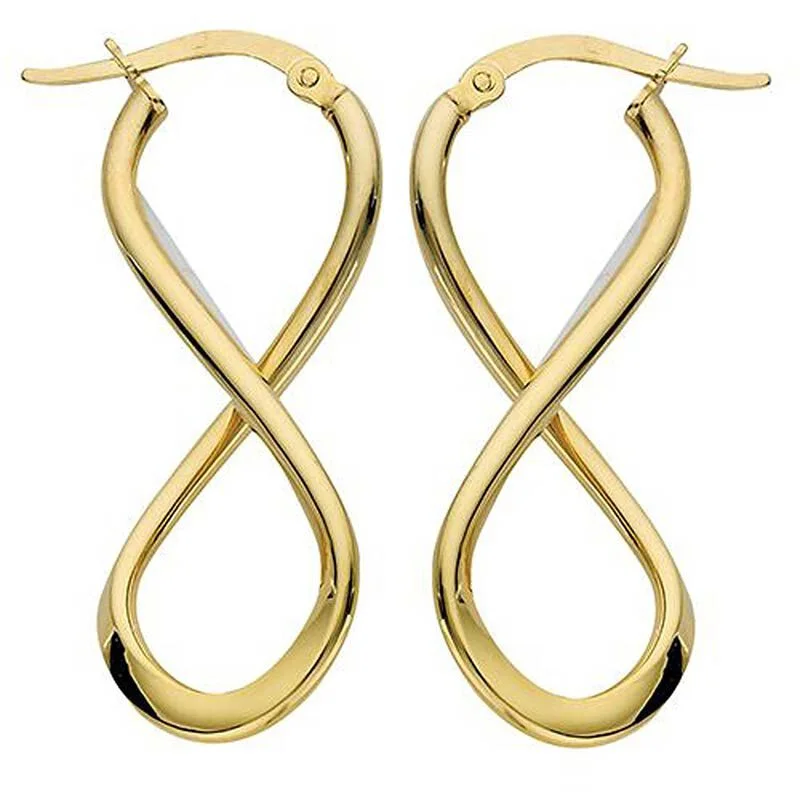 Gold Infinity Hoops