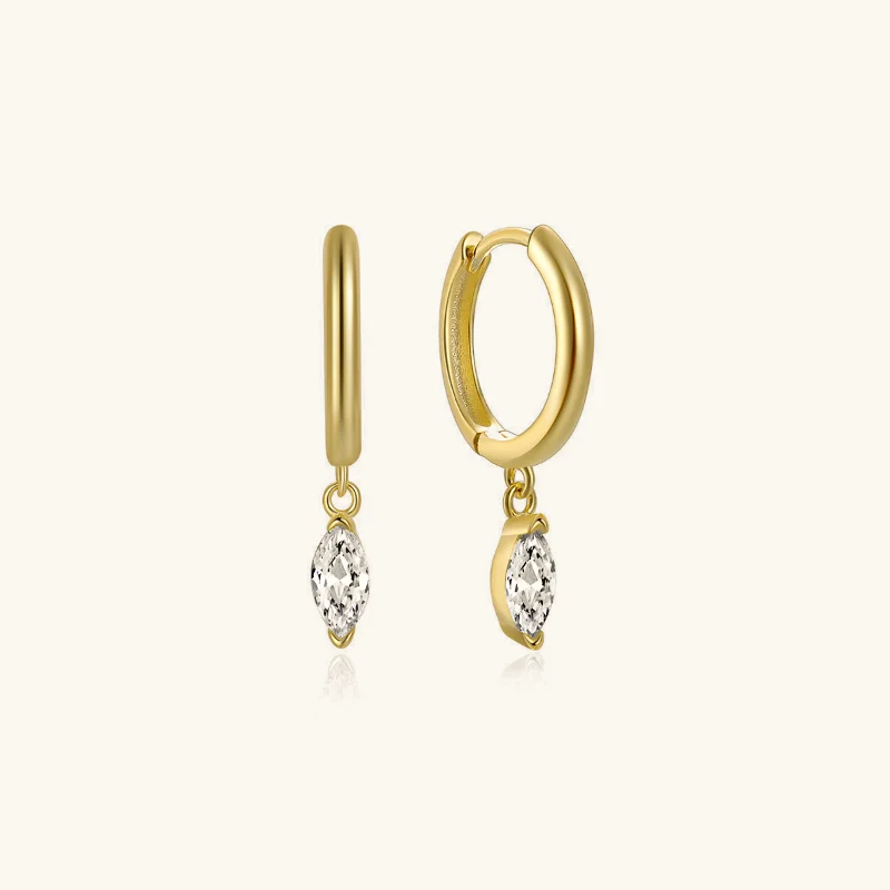 Lacey Diamond Hoops