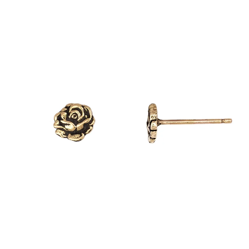 Rose 14K Gold Stud