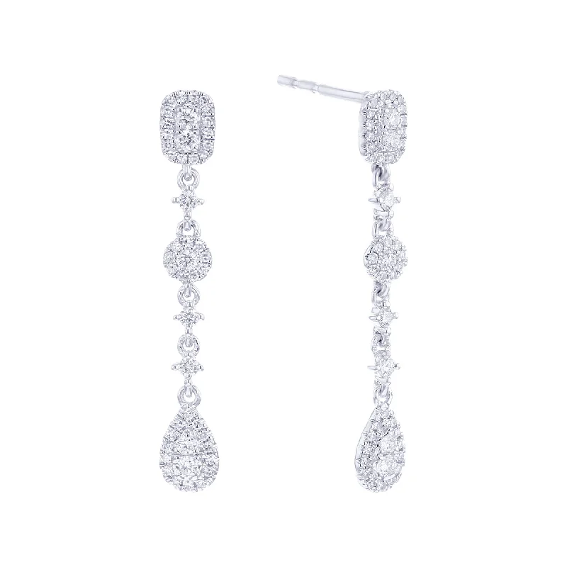 Scarlett Drop Diamond Earrings