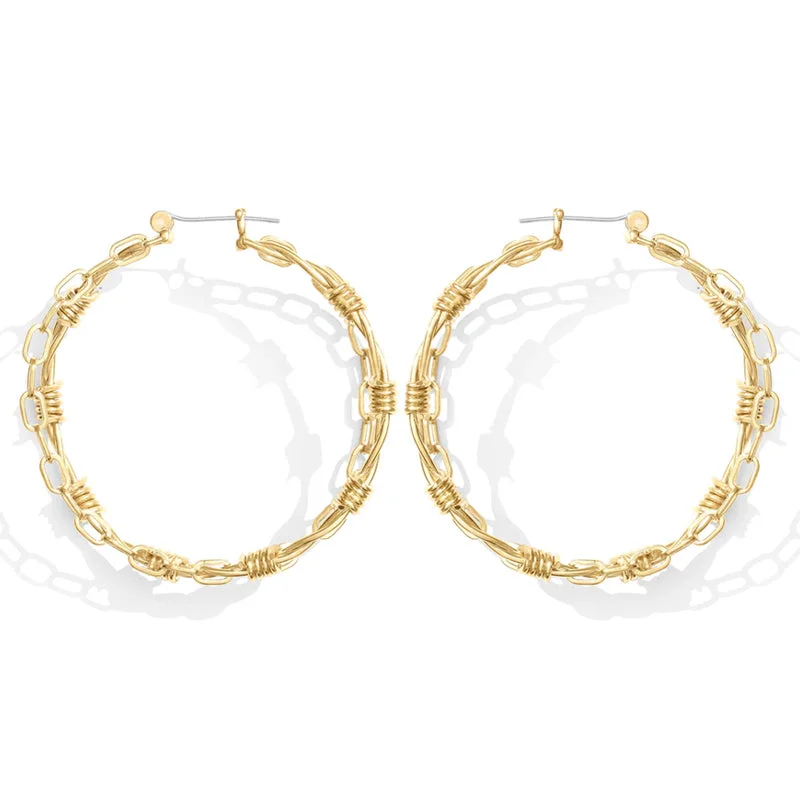 "Fury" Hoop Earrings