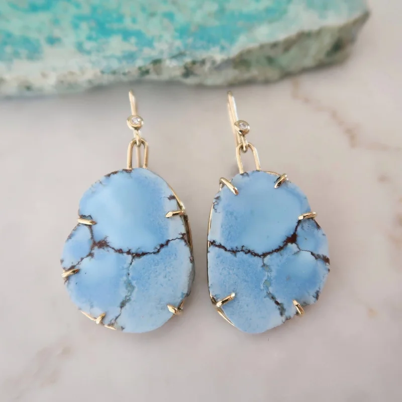 Turquoise Slab Earrings No. 2