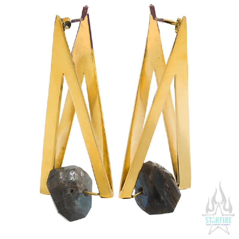 "Vida" Earrings with Labradorite