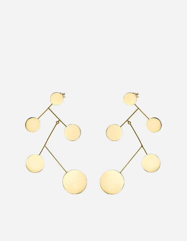 Xander Earrings, Gold Vermeil