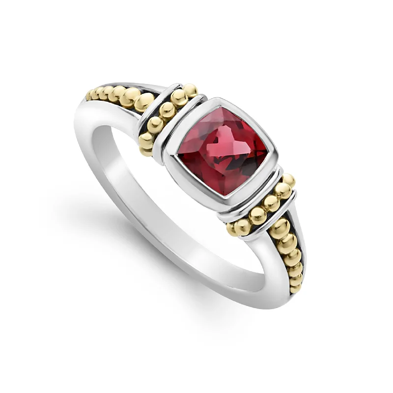 Rhodolite Garnet Ring (Size 6)