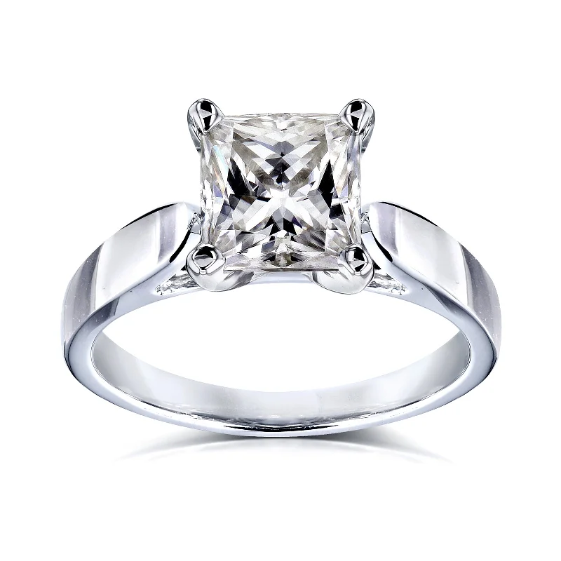 1.5ct Princess Moissanite Solitaire Ring