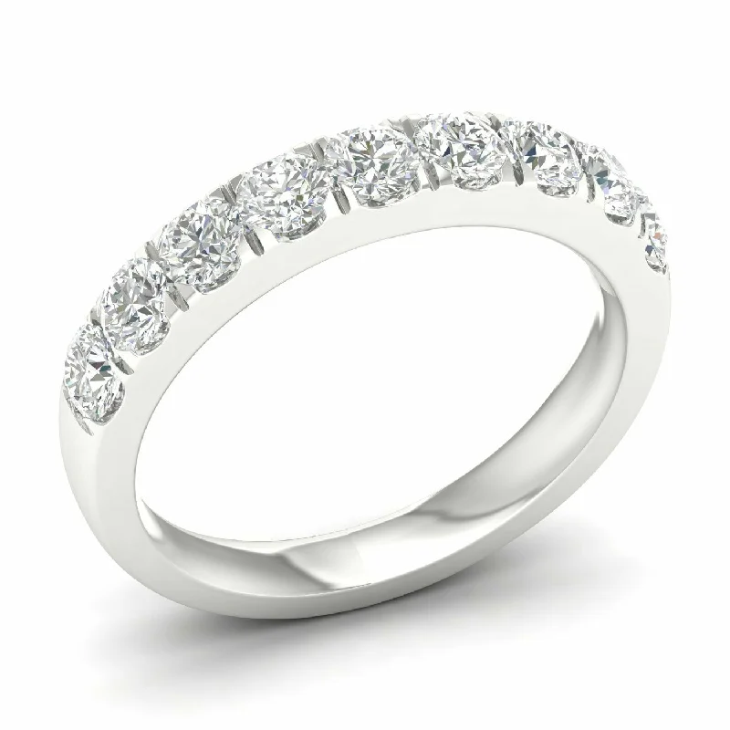 1 Carat Round Lab Grown Diamond 14K Gold Anniversary Band