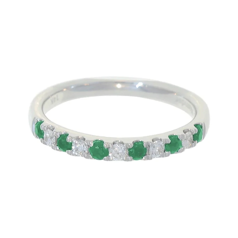 Emerald & Diamond Comfort Fit Band