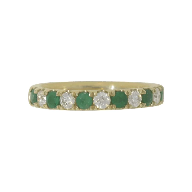 Emerald & Diamond Comfort Fit Band