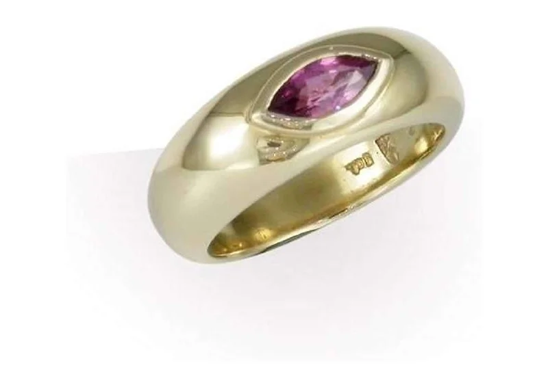 Pink Sapphire, Yellow Gold