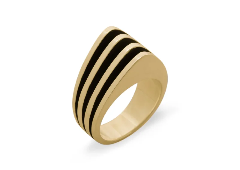 Original Sydney Fin Ring, Yellow Gold