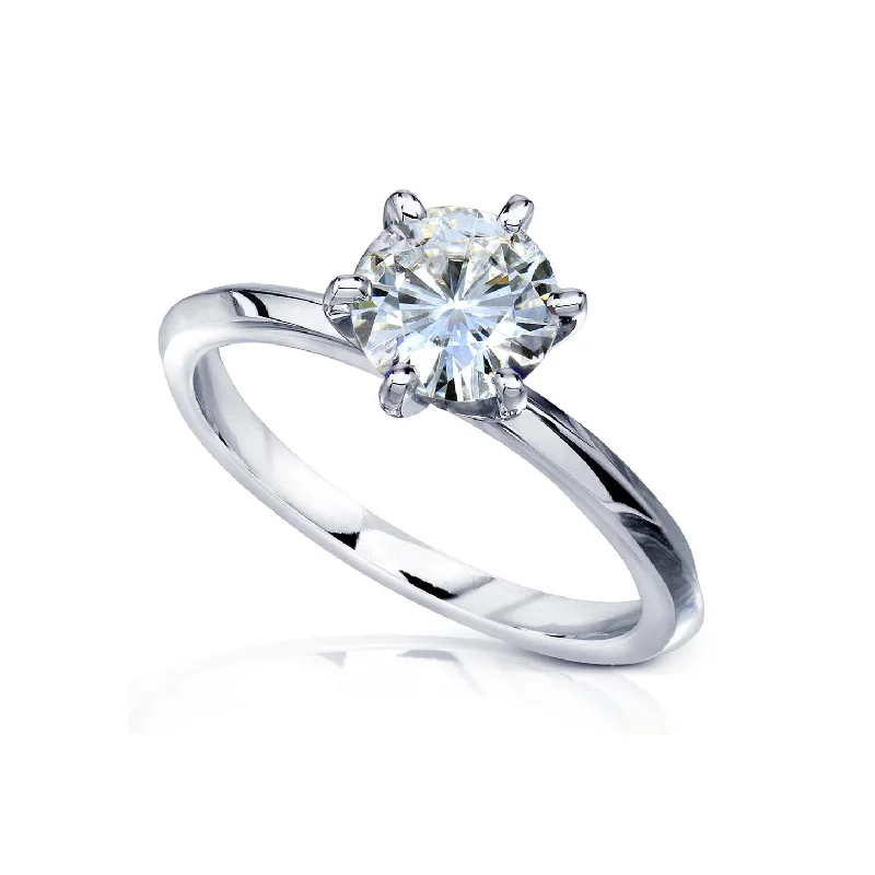 Classic 1ct Round Brilliant Solitaire 6-Prong Ring