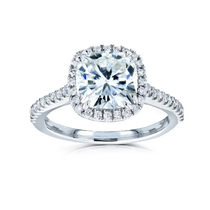 Cushion Halo Engagement Ring (2-1/4 CTW)