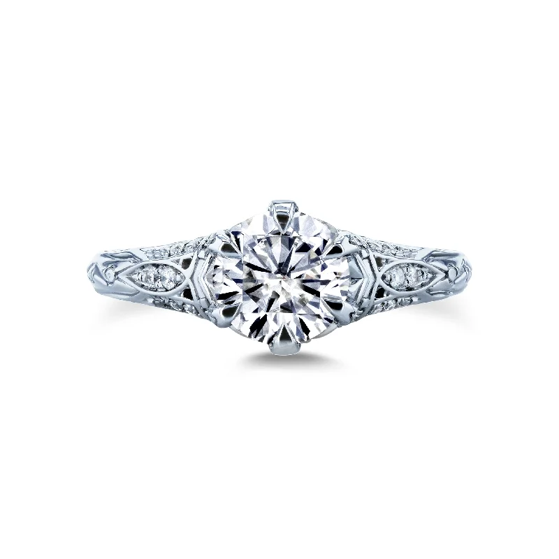 1ct Ornate 6-Prong Ring