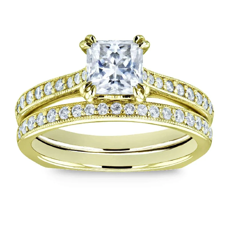 Euro Princess Bridal Set - 0.90ct - Yellow