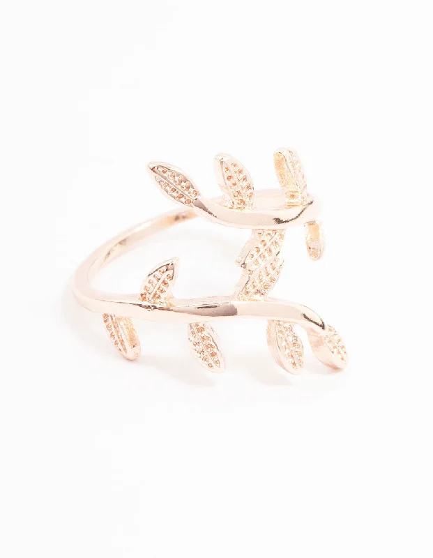 Rose Gold Plated Vine Wrapped Ring