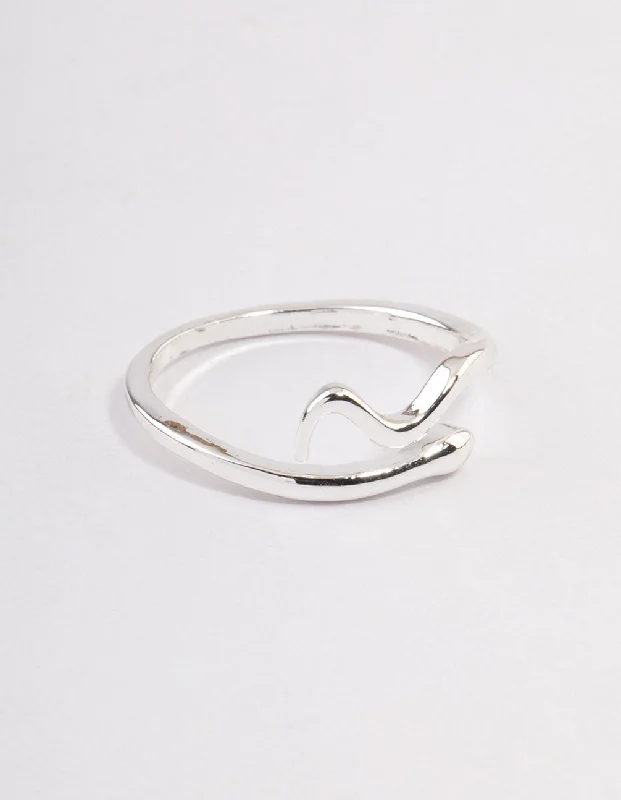 Silver Plated Mini Snake Ring