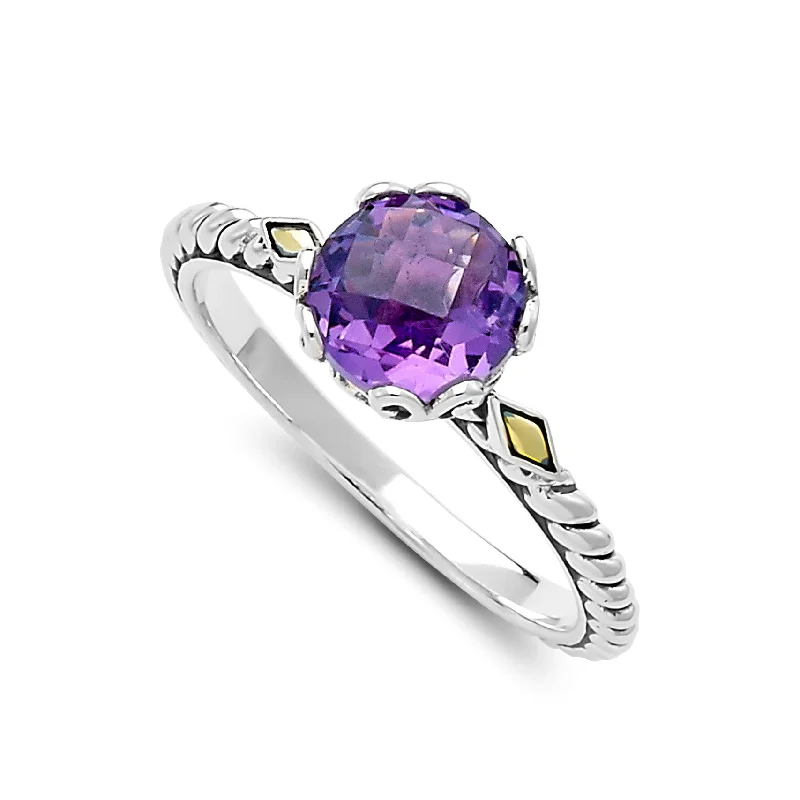 Samuel B. Amethyst Birthstone Glow Ring - February