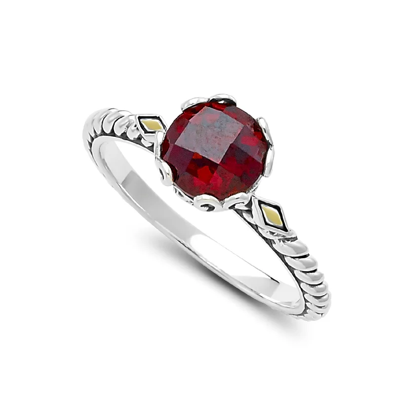 Samuel B. Garnet Birthstone Glow Ring - January