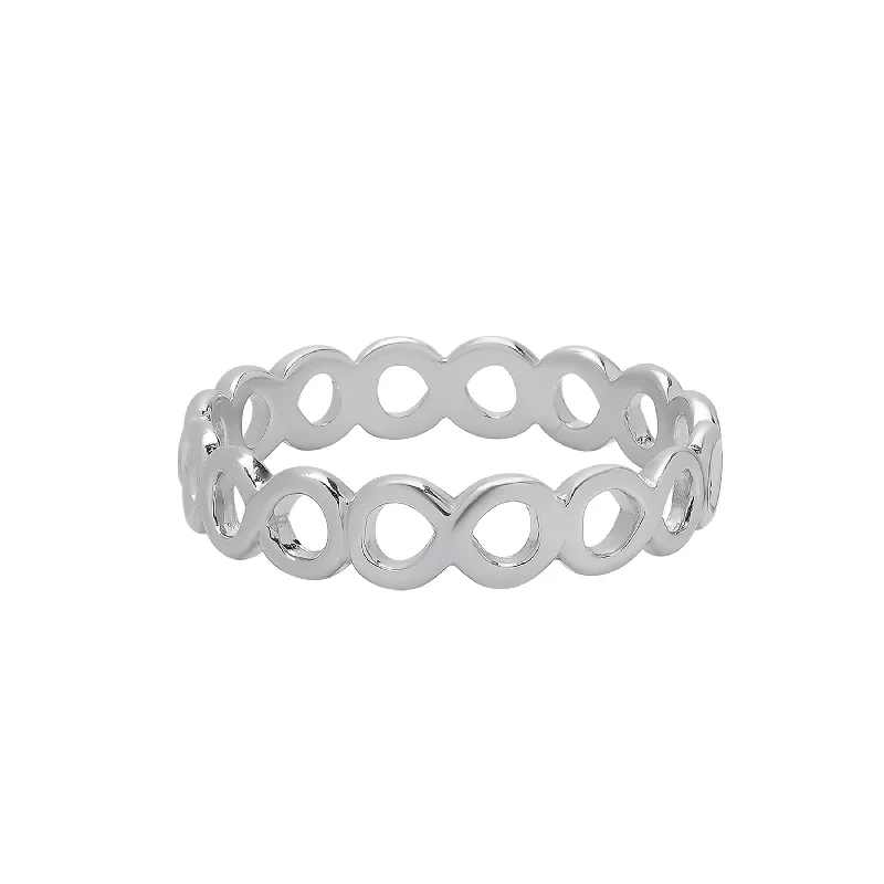 Victoria Townsend .925 Sterling Silver Infinity Pattern Ring.